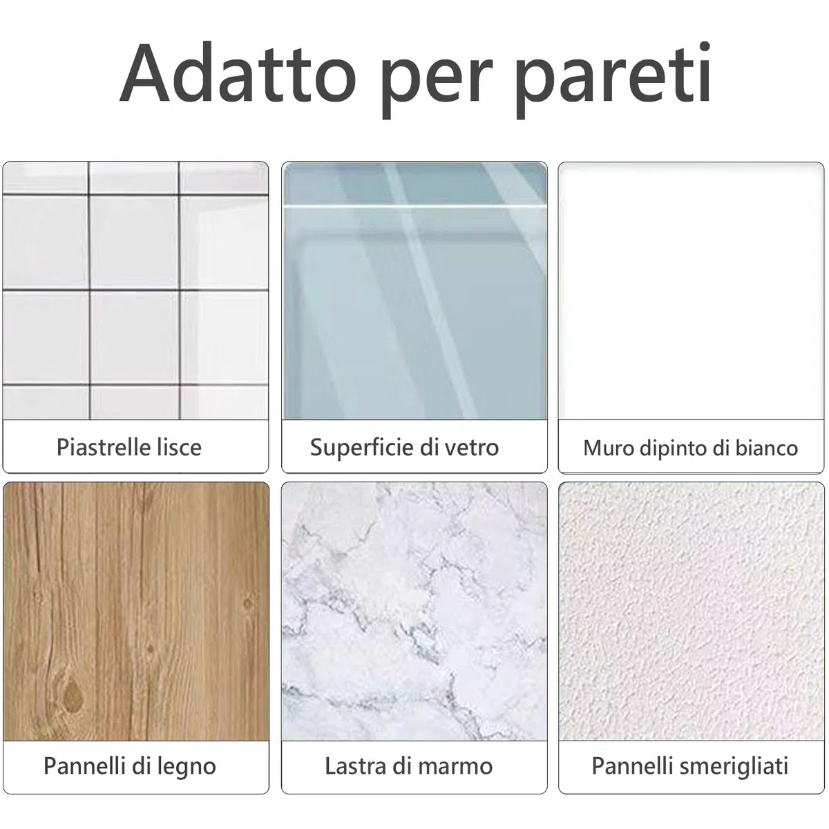 2 Pezzi Dispenser da Parete, Senza Foratura Scatola Porta Fazzoletti Pratica per Asciugamani, Supporto Autoadesivo da Muro per Bagno Cucina Ufficio