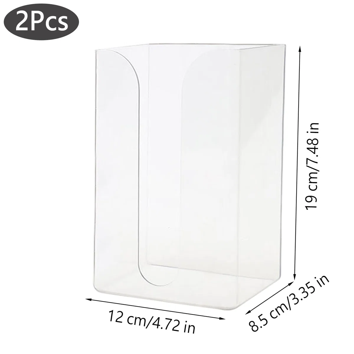 2 Pezzi Dispenser da Parete, Senza Foratura Scatola Porta Fazzoletti Pratica per Asciugamani, Supporto Autoadesivo da Muro per Bagno Cucina Ufficio