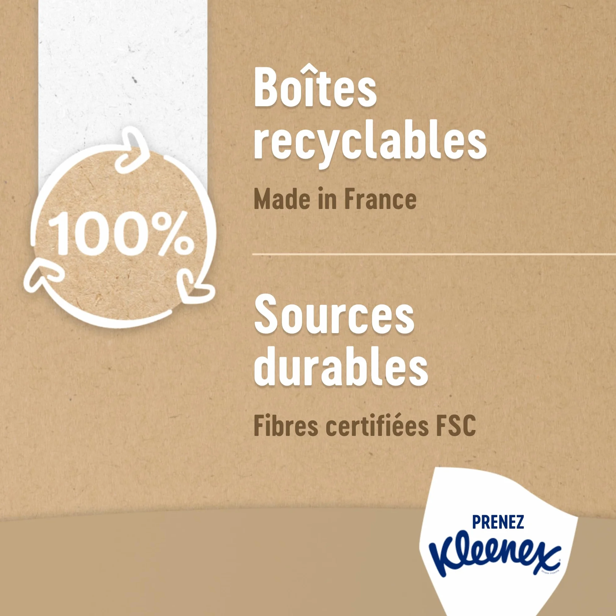 KLEENEX - Fazzoletti scatola maxi-pack Family (15 scatole da 128 fazzoletti) - formato ideale per tutta la famiglia - Made in France