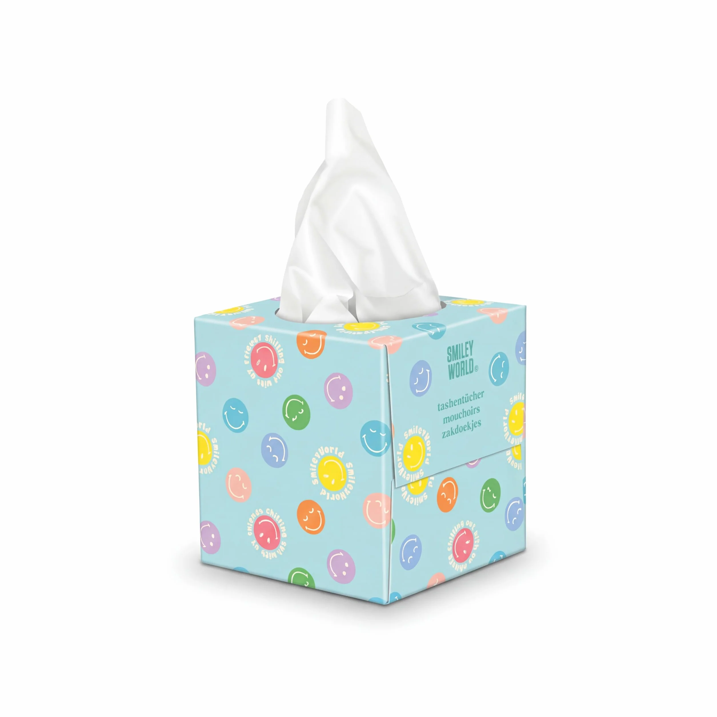 SMILEYWORLD Fazzoletti di Carta 3 Veli – 576 Fogli (12 Scatole Cubo x 48) – Fazzoletti Ultra Morbidi e Resistenti – Scatola Fazzoletti Design (BLOOM EDITION)