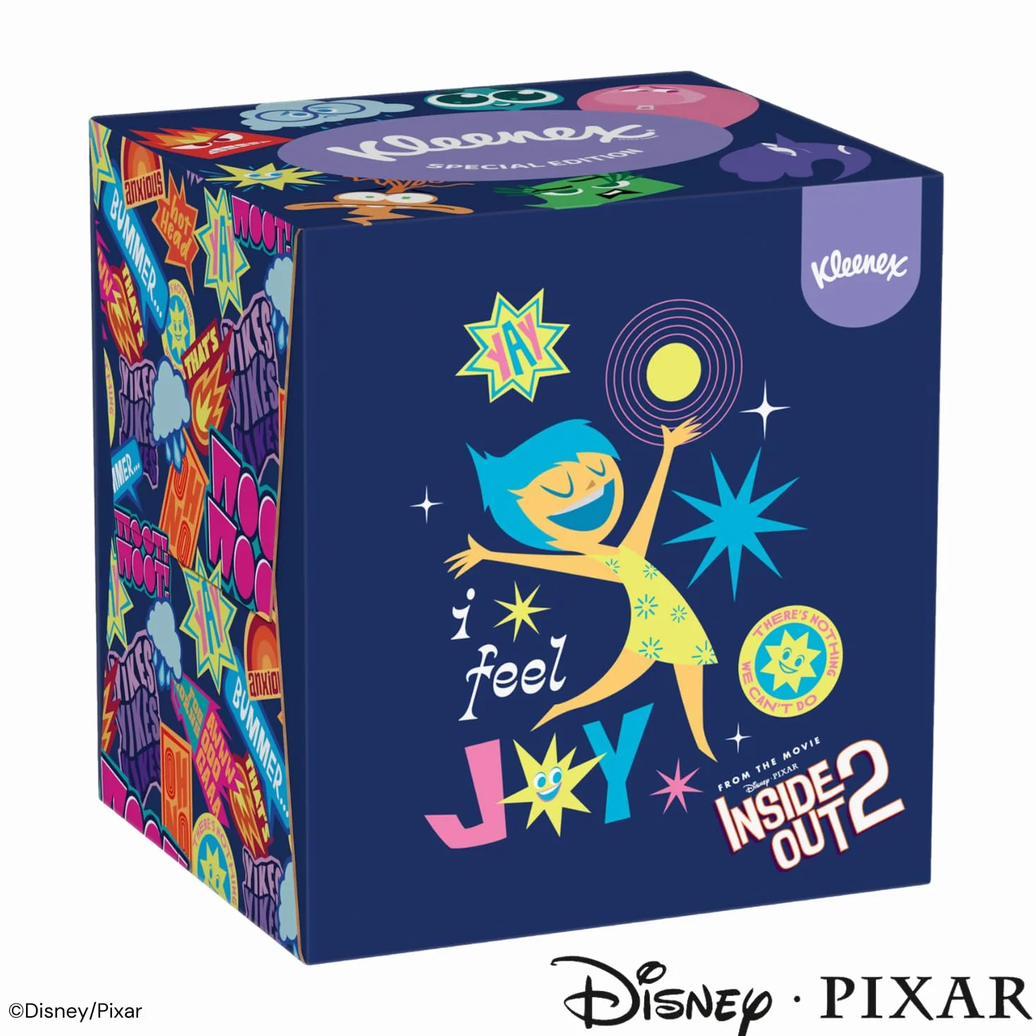KLEENEX - Fazzoletti Disney Cubic Box (12 scatole da 48 fazzoletti) - giocoso con i personaggi preferiti dei tuoi bambini