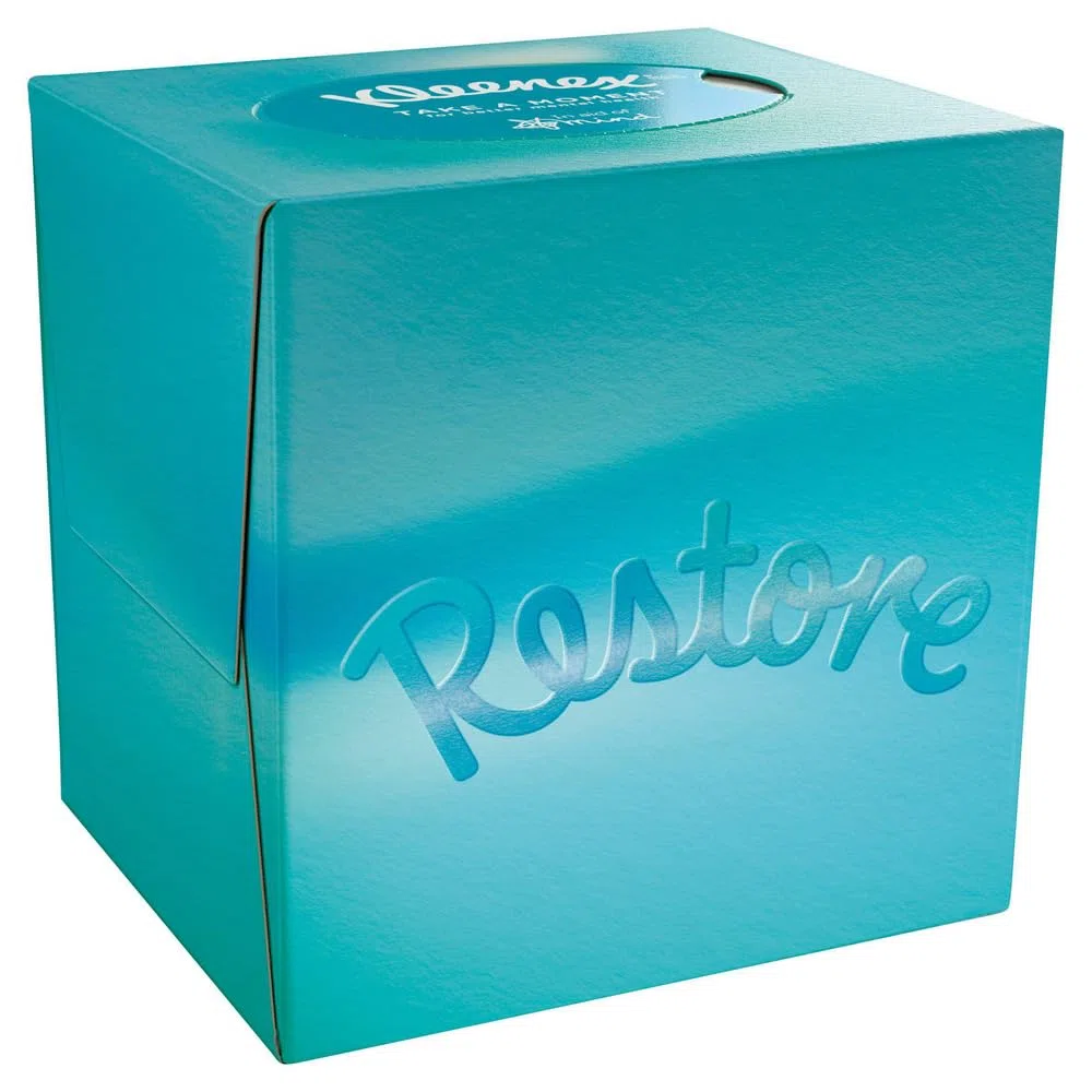 Kleenex® in aiuto della mente - Scatola per fazzoletti a cubo singolo
