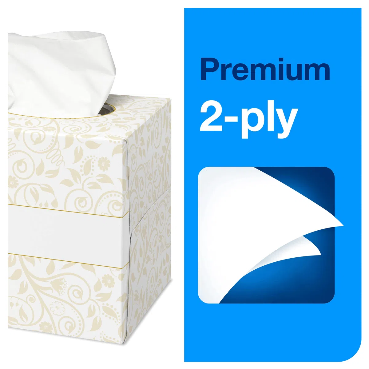 Tork 140278 Veline per il viso Premium Extra Soft cubo, 2 veli, 30 confezioni x 100 panni (3000 pz), 20,9 cm x 20 cm, resistente, bianco