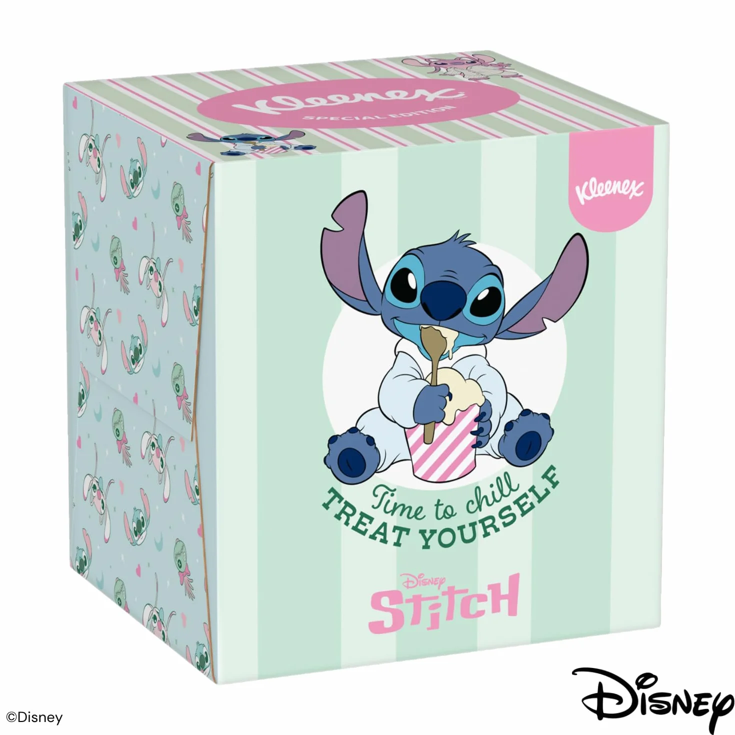 KLEENEX - Fazzoletti Disney Cubic Box (12 scatole da 48 fazzoletti) - giocoso con i personaggi preferiti dei tuoi bambini