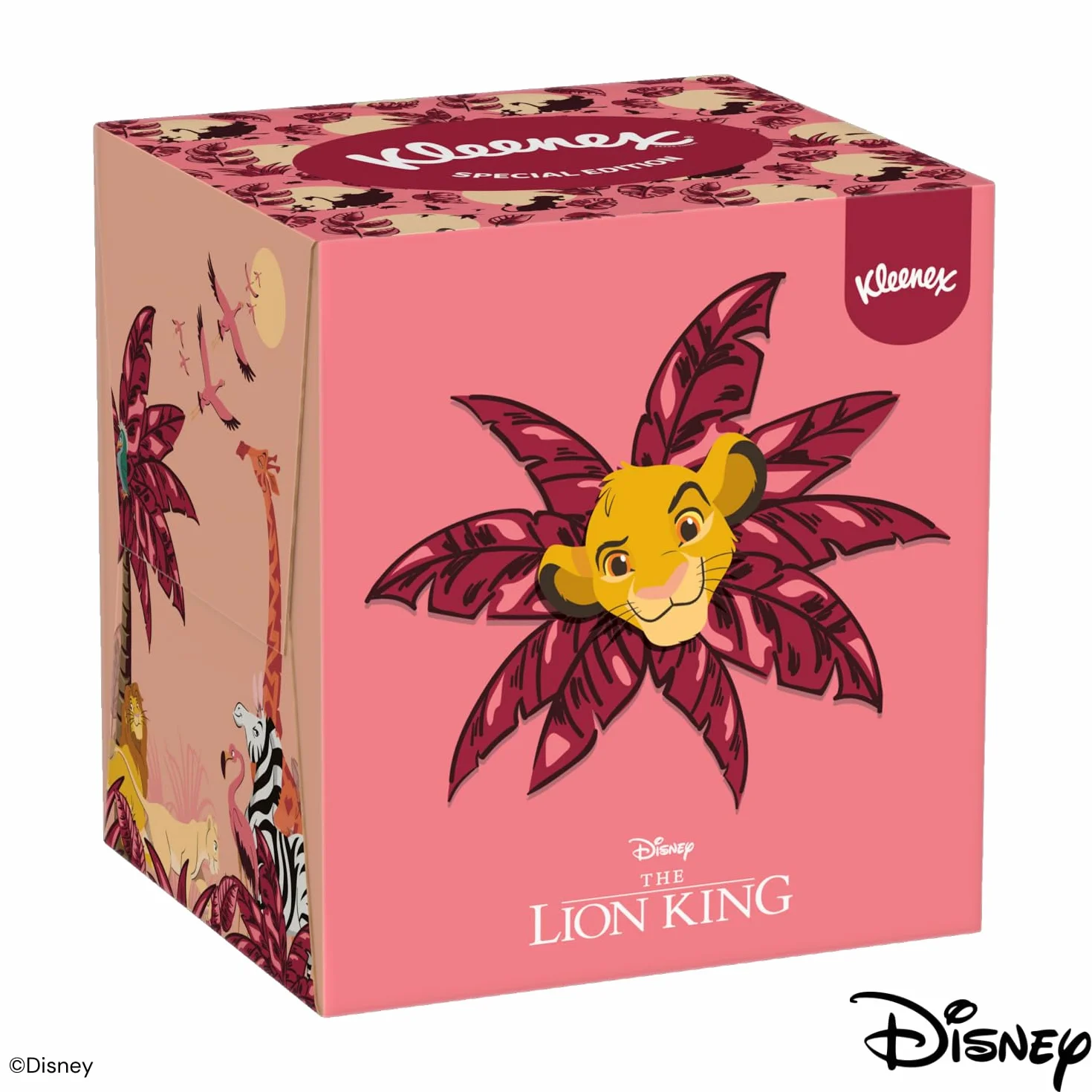 KLEENEX - Fazzoletti Disney Cubic Box (12 scatole da 48 fazzoletti) - giocoso con i personaggi preferiti dei tuoi bambini