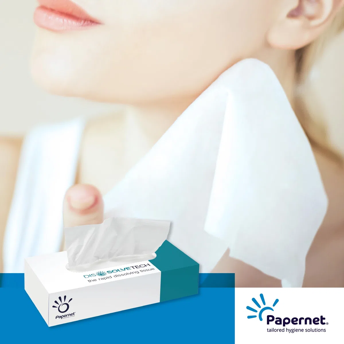 Papernet Veline Facciali Dissolve Tech - Pacco da 40 x 6779 gr