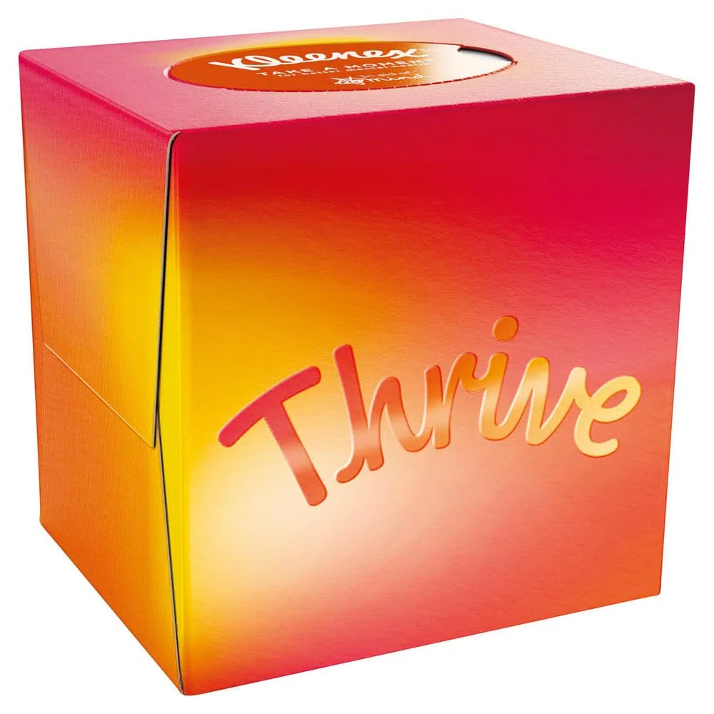 Kleenex® in aiuto della mente - Scatola per fazzoletti a cubo singolo